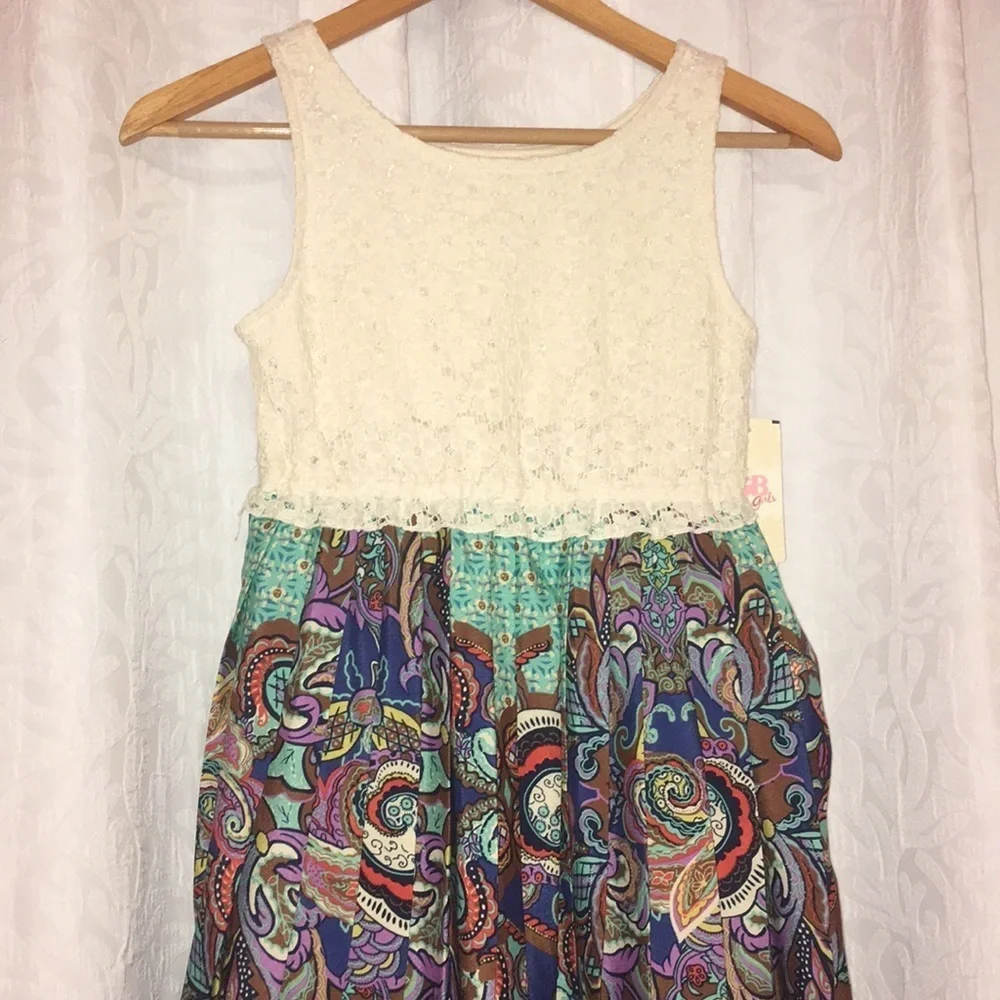 🌿GB girls (M) sleeveless floral dress NWT 🌿